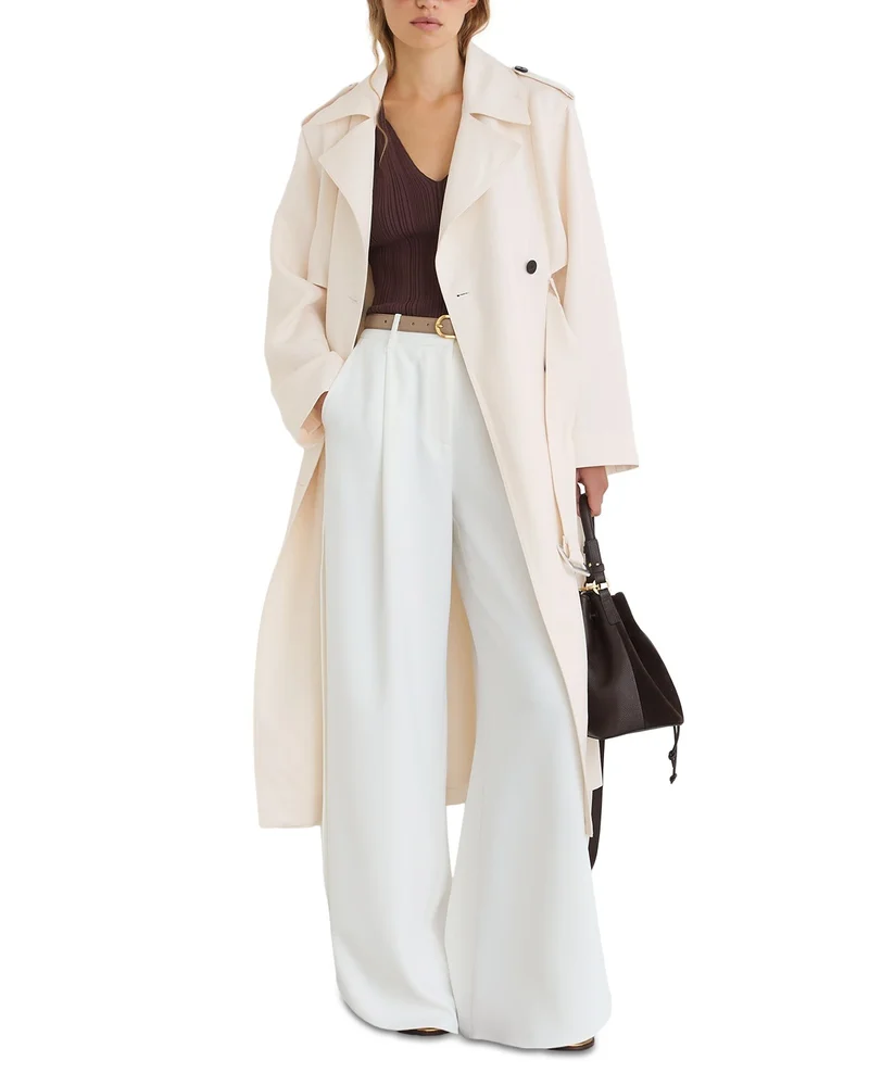 Reiss Charli Double Breasted Trench Coat