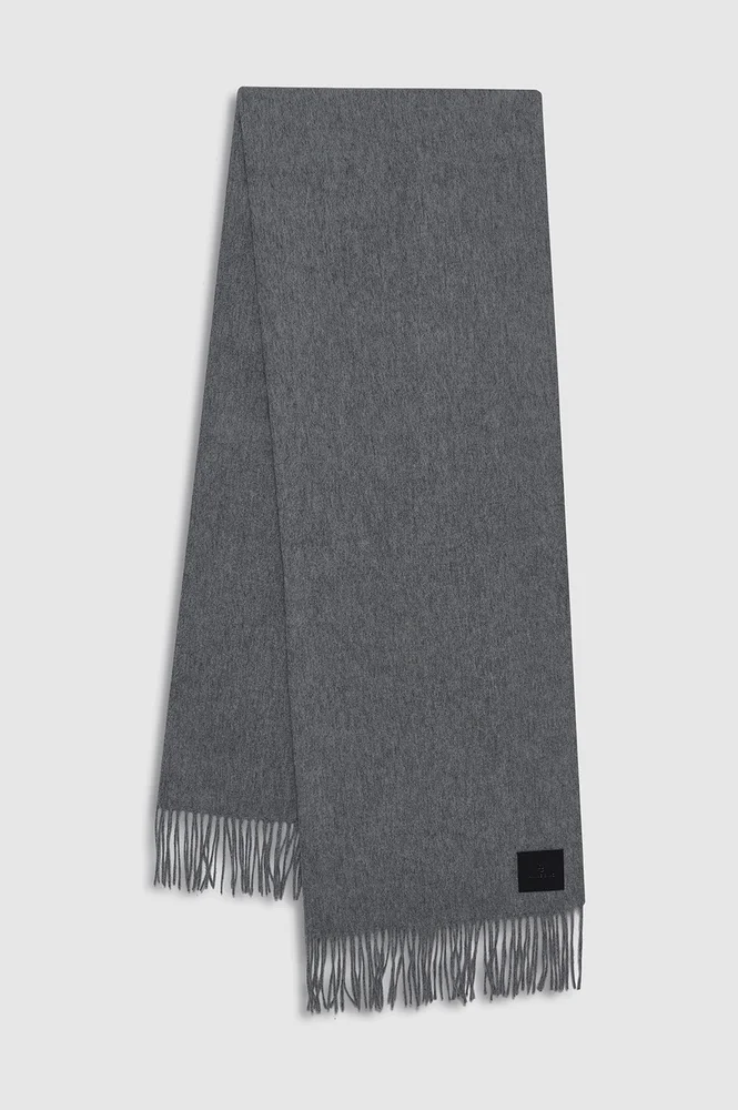 Augustina Wool Scarf in Grey