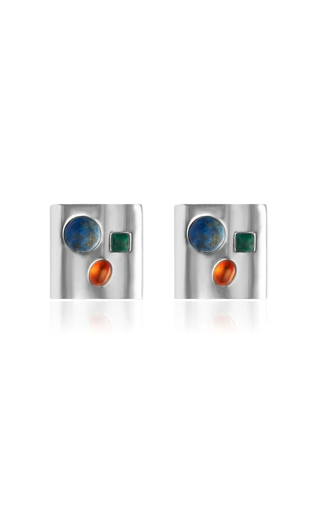Ruffino Silver-Plated Multi-Stone Earrings