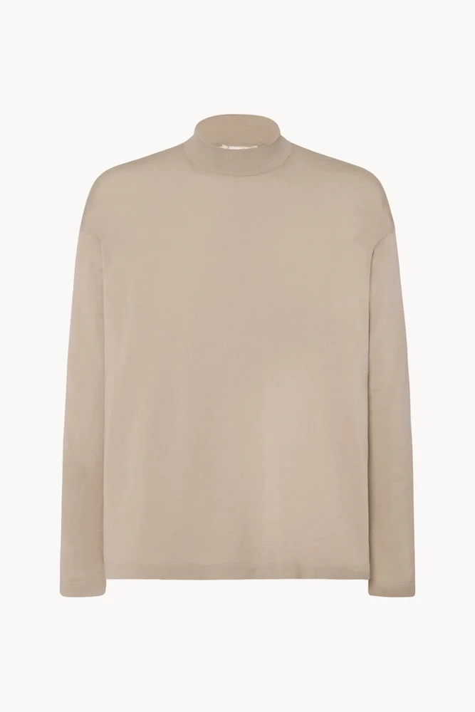 The Row Delsie Mock Neck Top