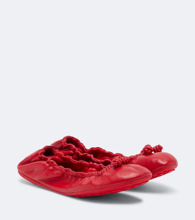 Fantasmina leather ballet flats