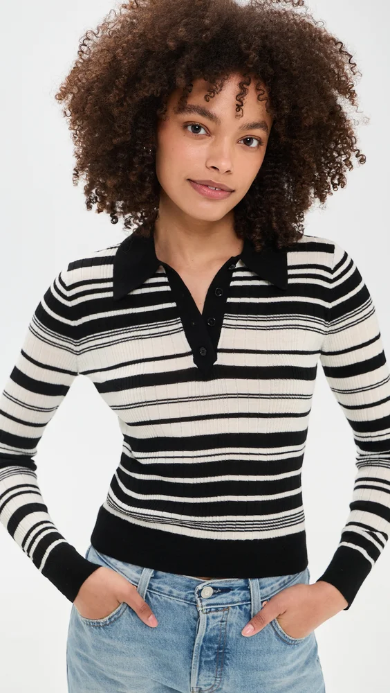 Hermia Merino Wool Polo Top