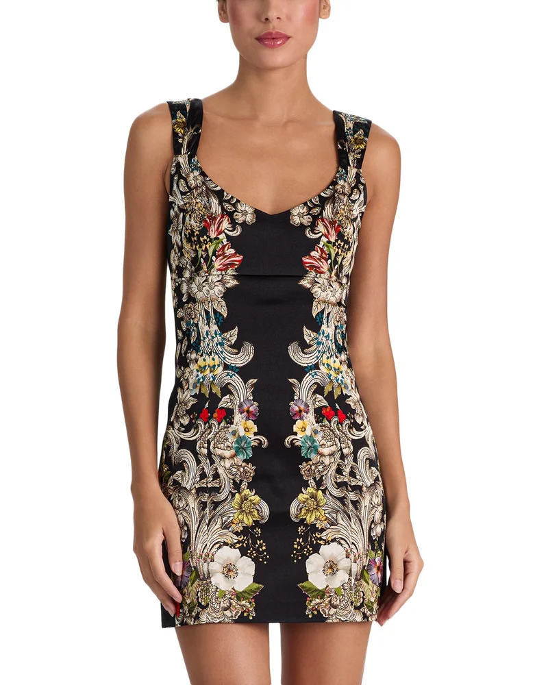 Renee V Neck Fitted Mini Dress
