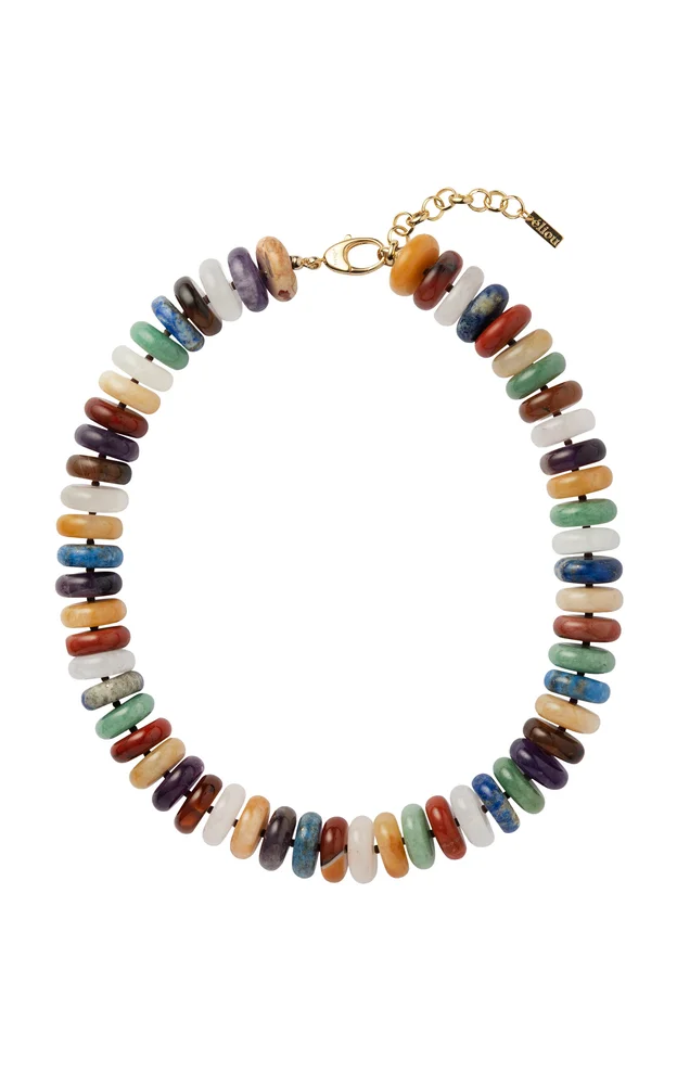 Mazo Gold-Plated Multi-Stone Necklace