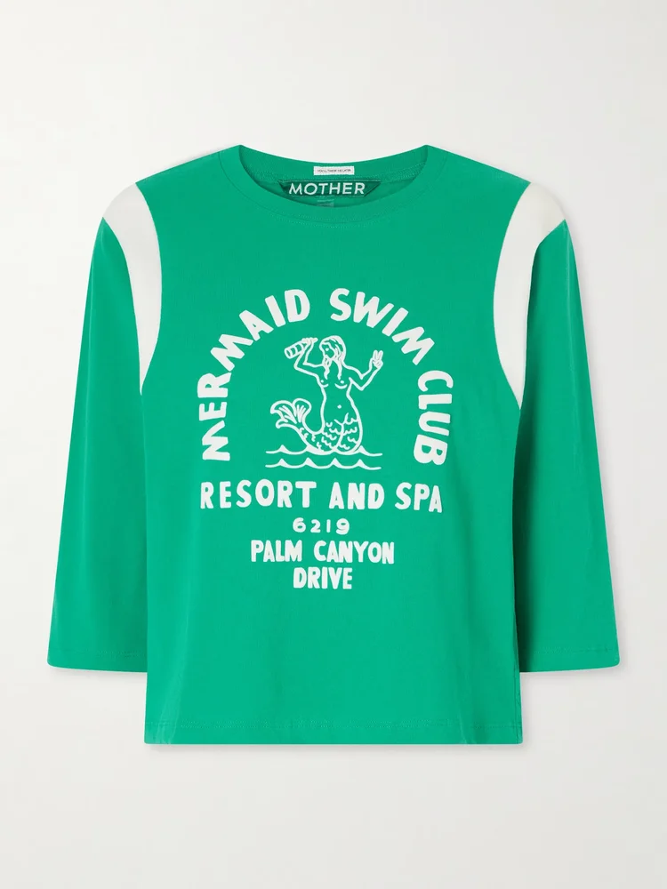 The Better Half flocked printed cotton T-shirt