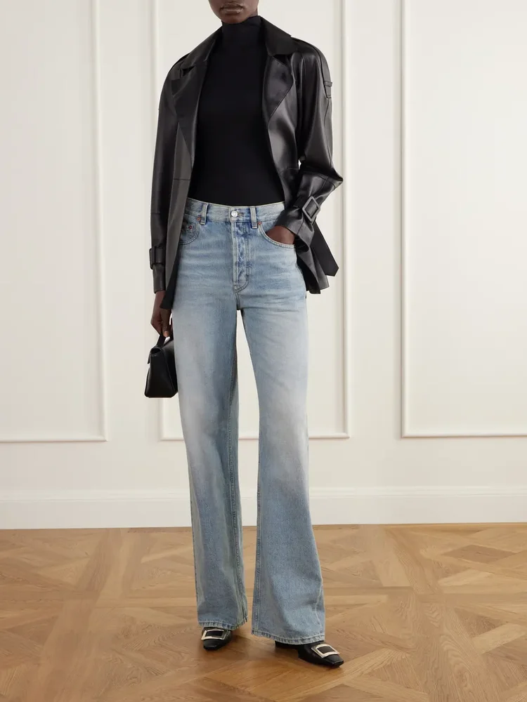Belle Vivier 60 leather ankle boots