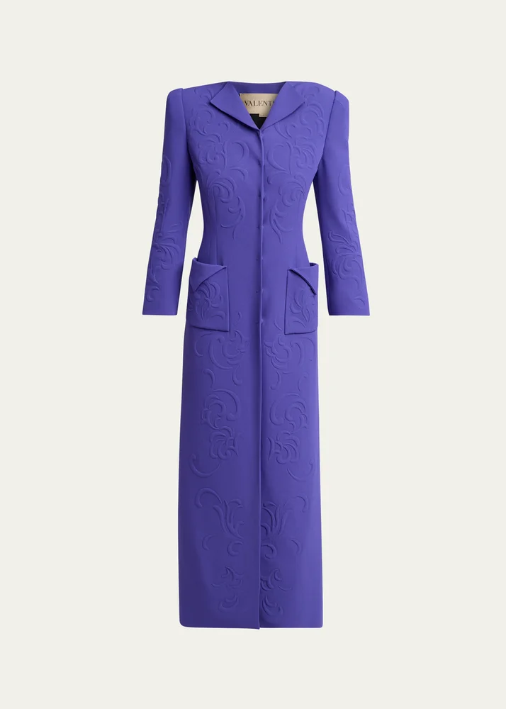 Cappotto Embossed Long Coat
