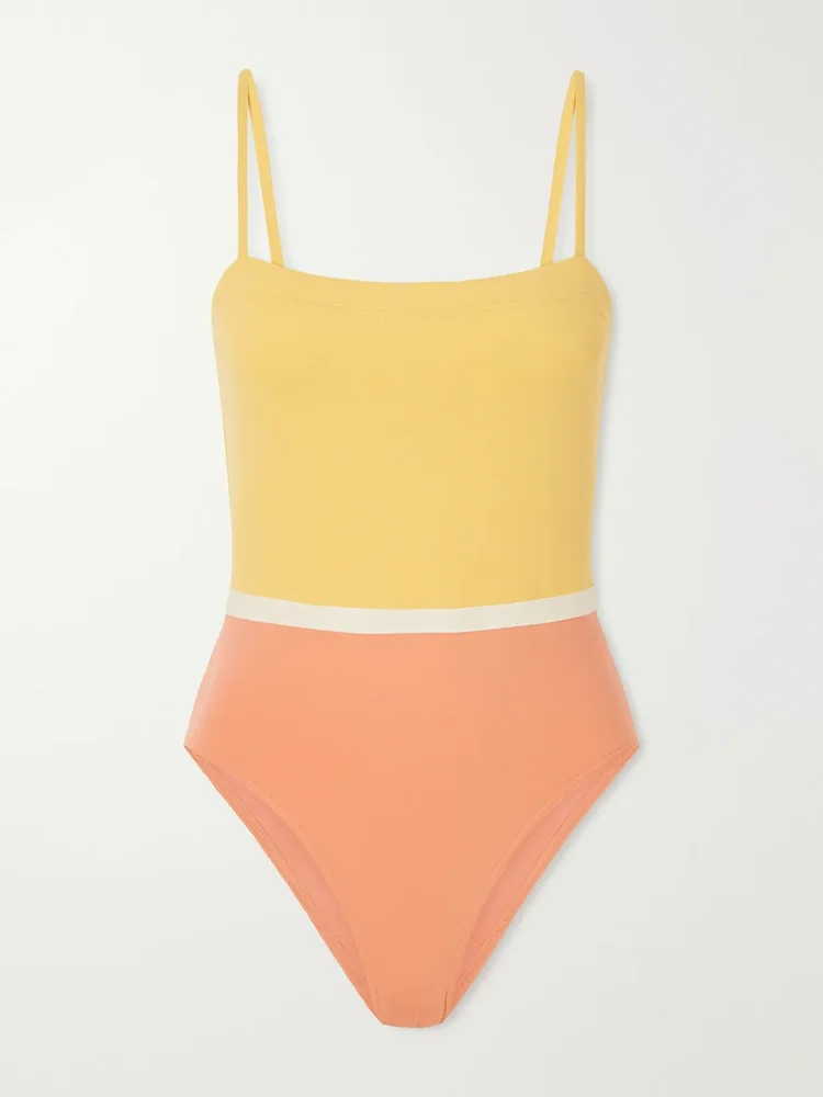 Granita color-block stretch swimsuit