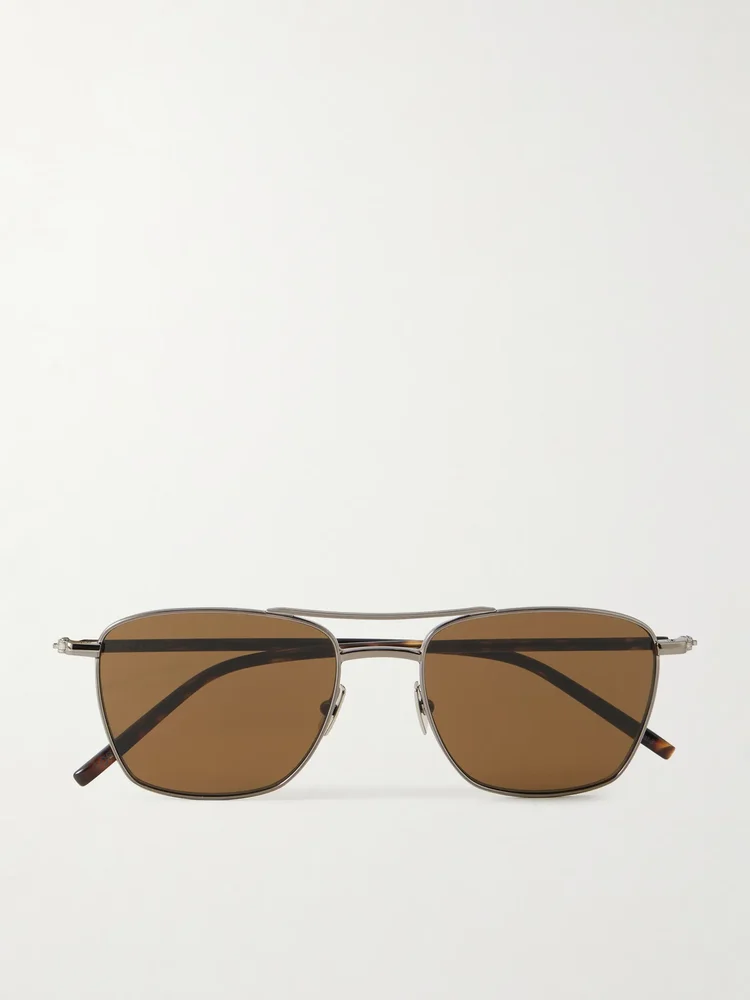 SL 866 square-frame metal sunglasses