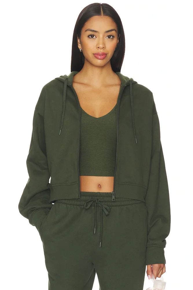 Luxe Fleece Zip Up Hoodie