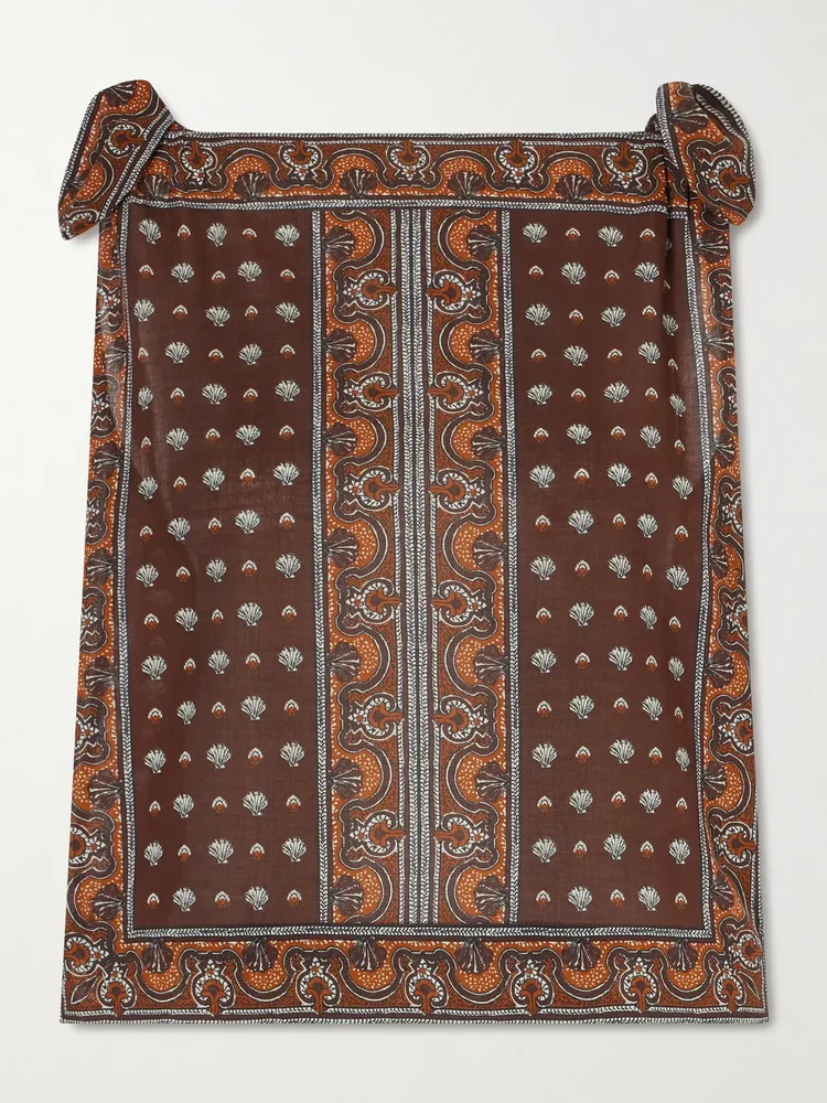 Amalia printed organic cotton top