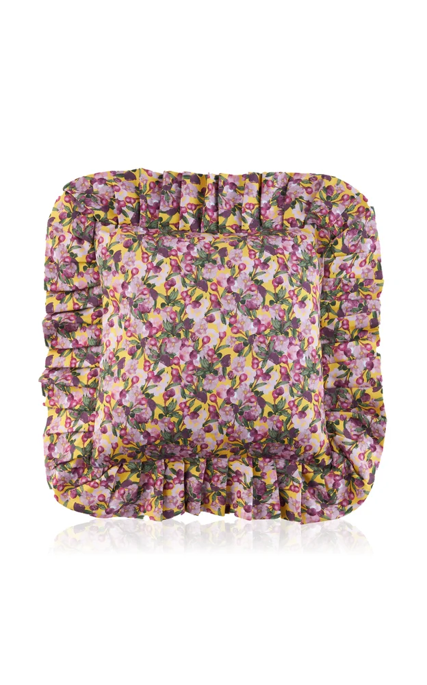 Cotton Ruffled Pillow Cover