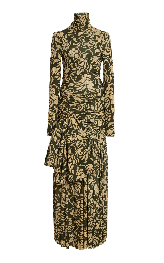 Katy Draped Jersey Maxi Dress