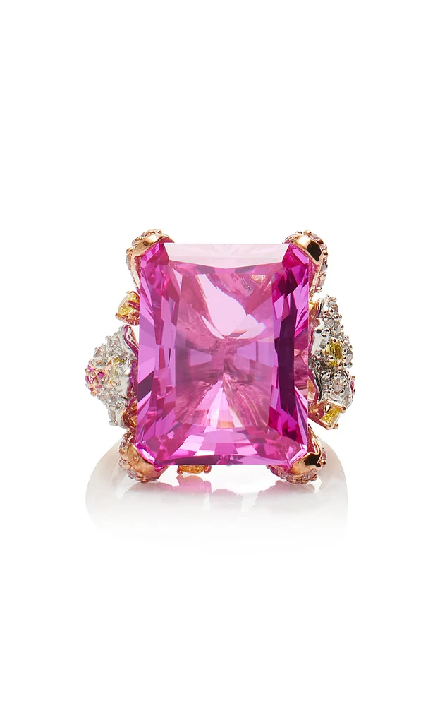 18K Rose Gold Multi-Stone Ring