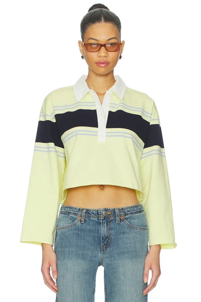 Cut Off Rugby Polo Top