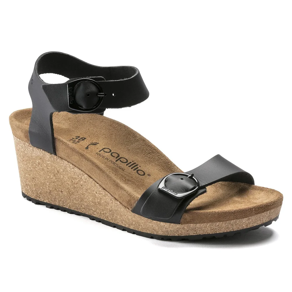 Soley Leather Wedge Sandals