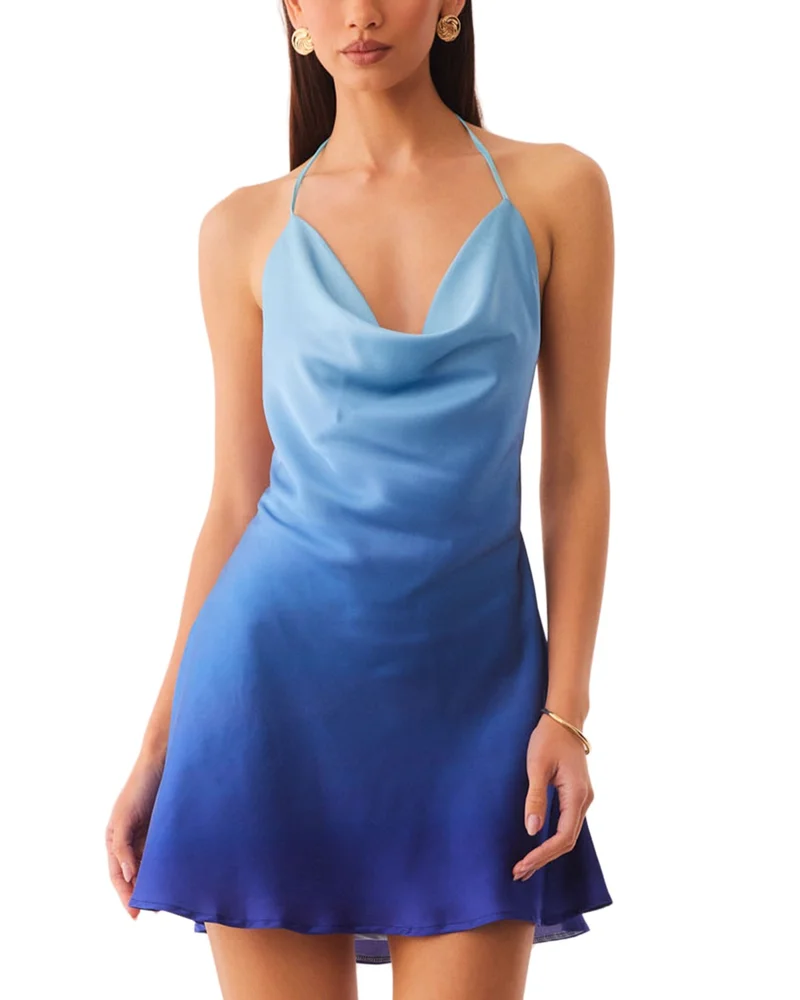 Katrina Cowl Mini Dress