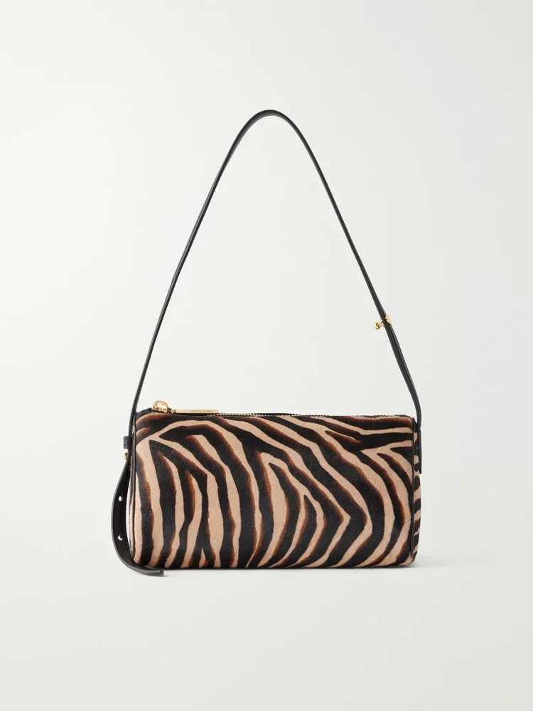 Ziger animal-print calf hair shoulder bag