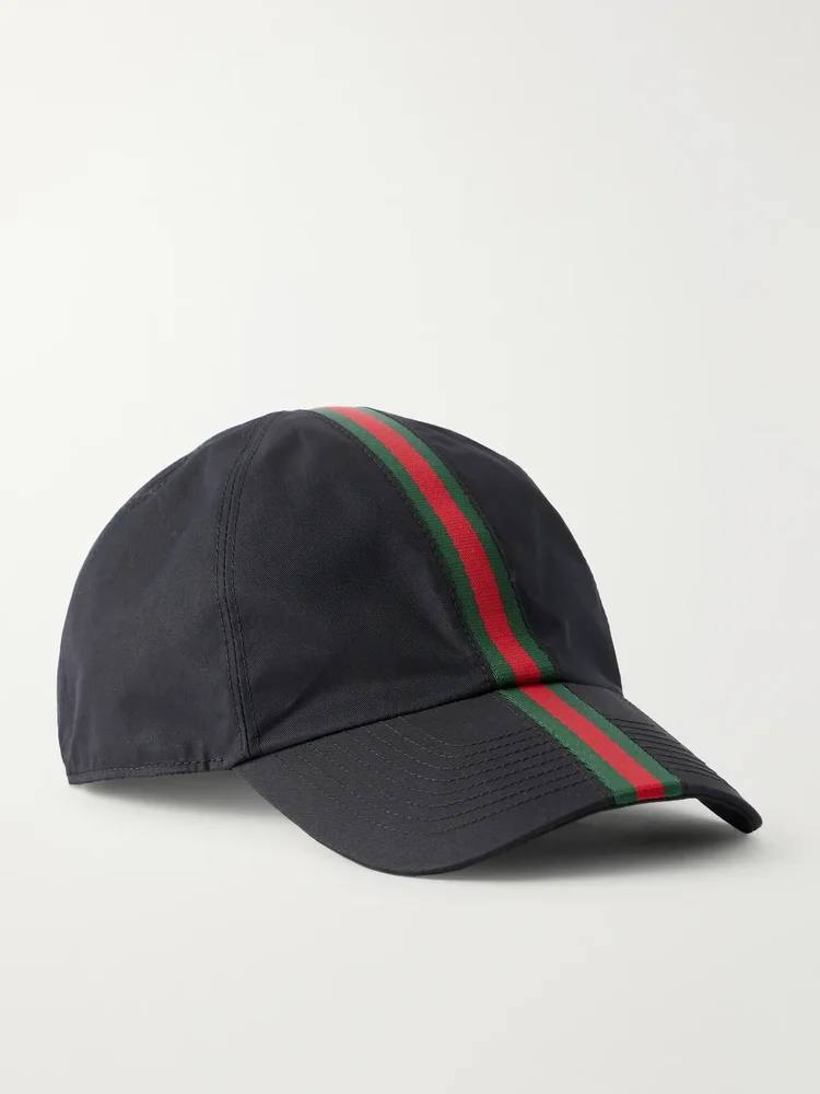 Antonine Webbing-Trimmed Cotton-Blend Twill Baseball Cap