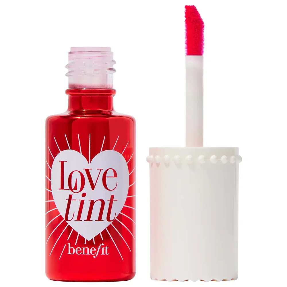 Benetint Lip & Cheek Stain Sheer Buildable Liquid Blush Tint in Lovetint