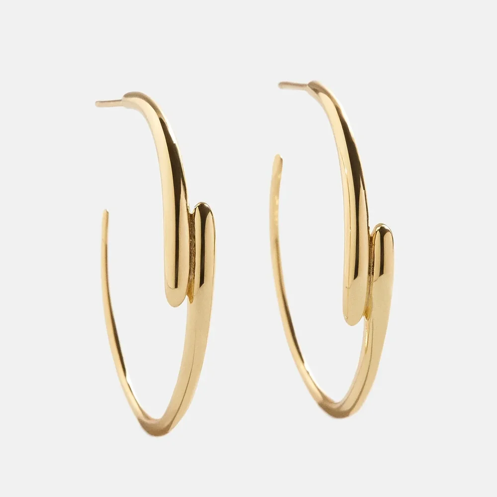 18K Gold Ella Hoop Earrings