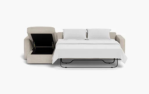James 3-Seat Chaise Sleeper Storage Sectional
