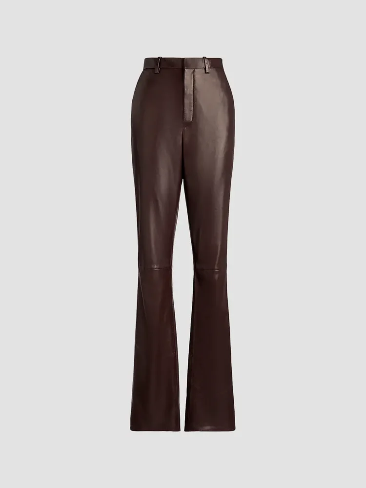 Banbury Leather Slim-Fit Pants