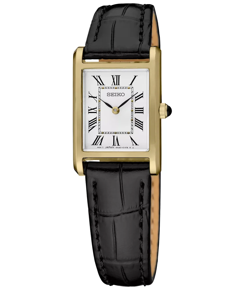 Women's Gold Leather Strap Watch, 19.6mm (SWR110)