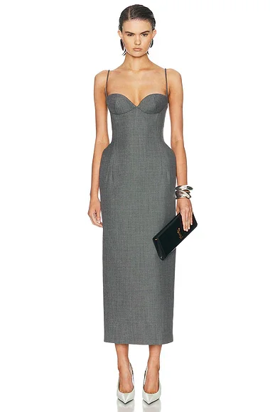 Bustier Midi Dress