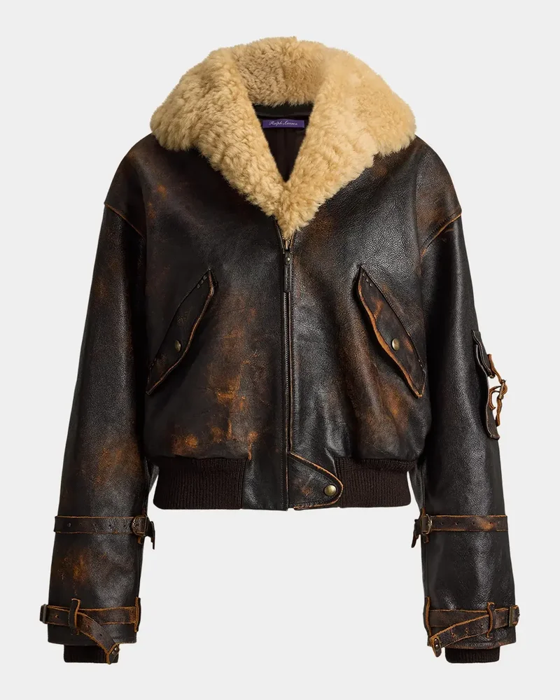 Lianne Lamb Shearling Aviator Jacket