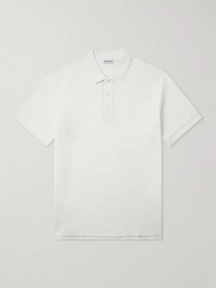 Eddie Logo-Embroidered Cotton-Piqué Polo Shirt