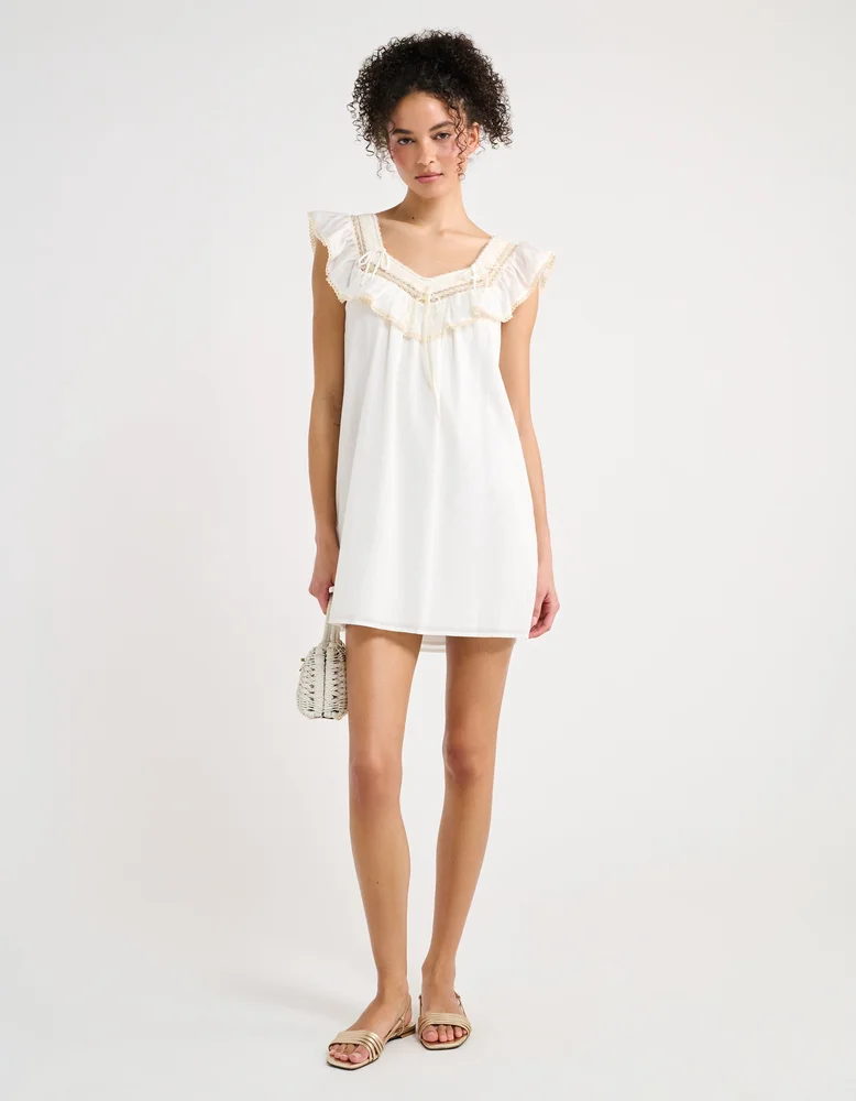 Teacup Mini Dress | White