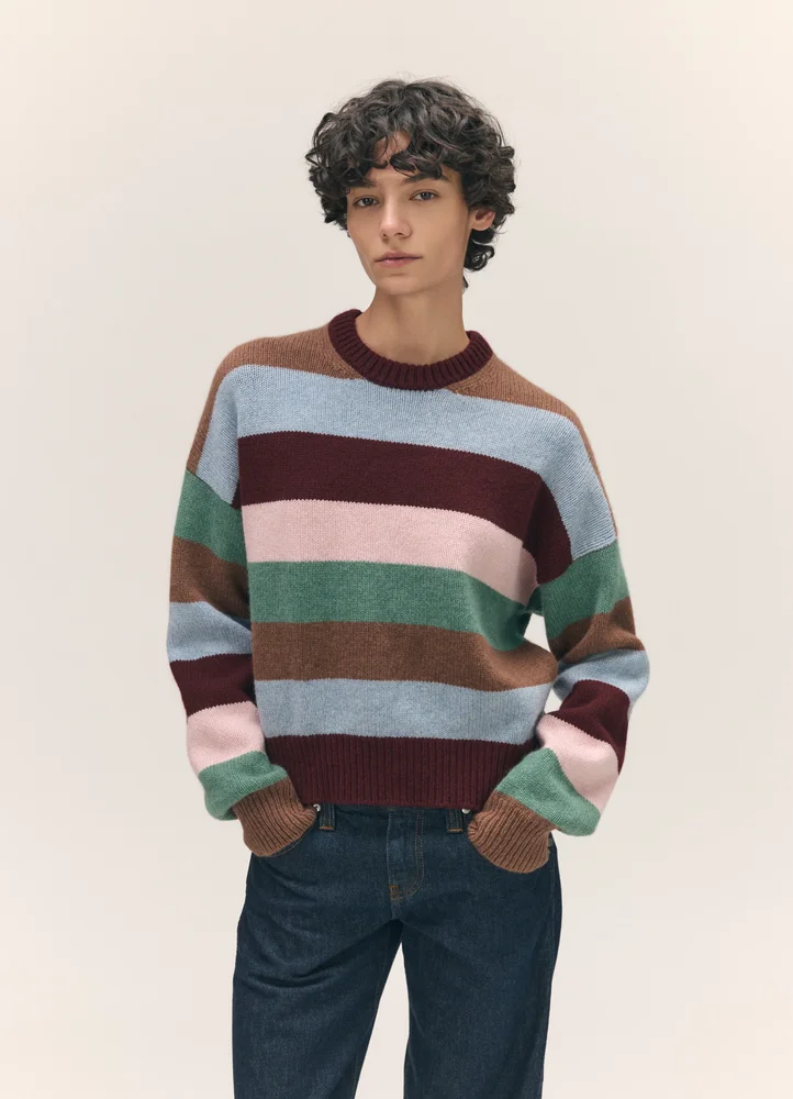 Sora Crewneck, Multistripe