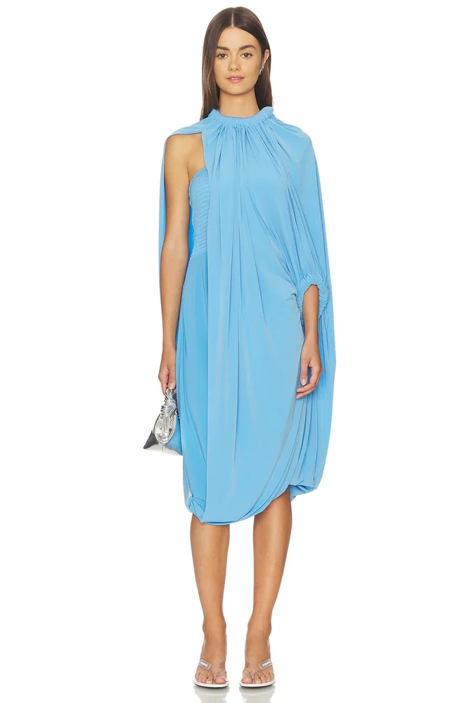 Draped Smock Dress