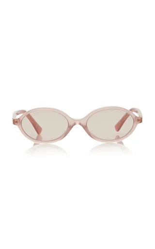Round-Frame Acetate Sunglasses