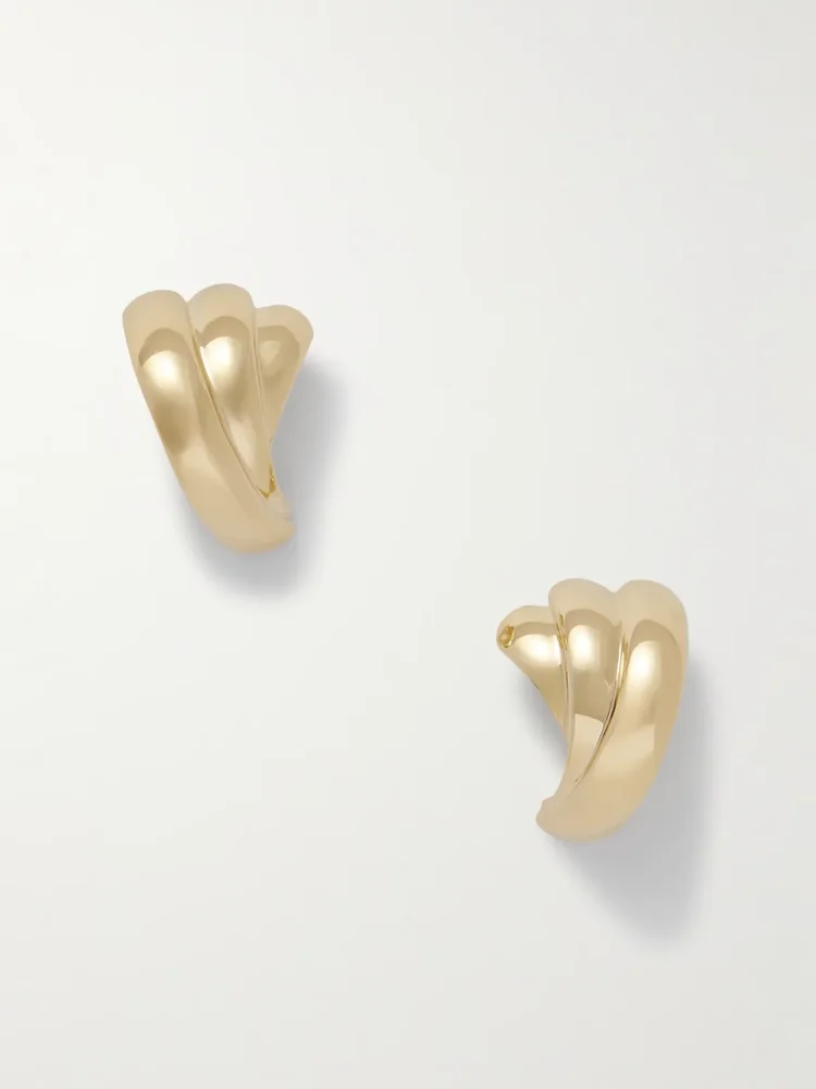 The Magda gold-tone earrings