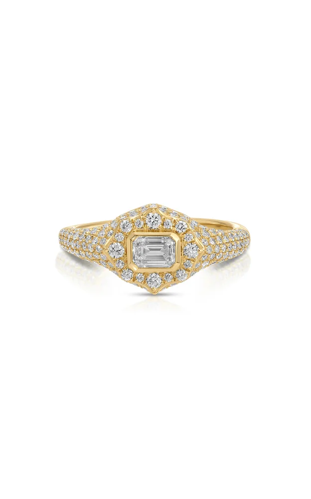 14K Yellow Gold Diamond Ring
