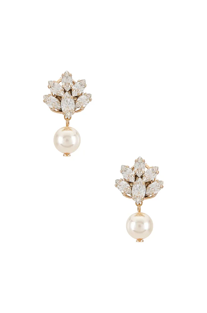 Pedant Crystal Cluster Earrings