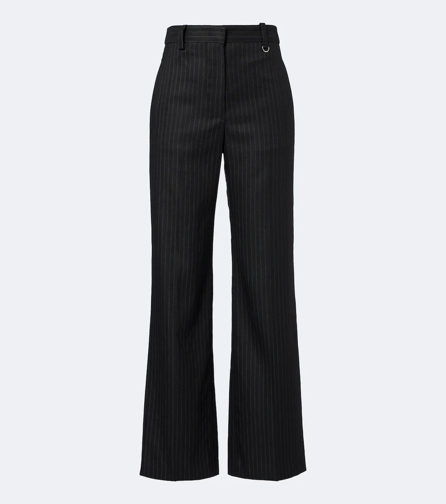 Noanda pinstripe wool-blend straight pants