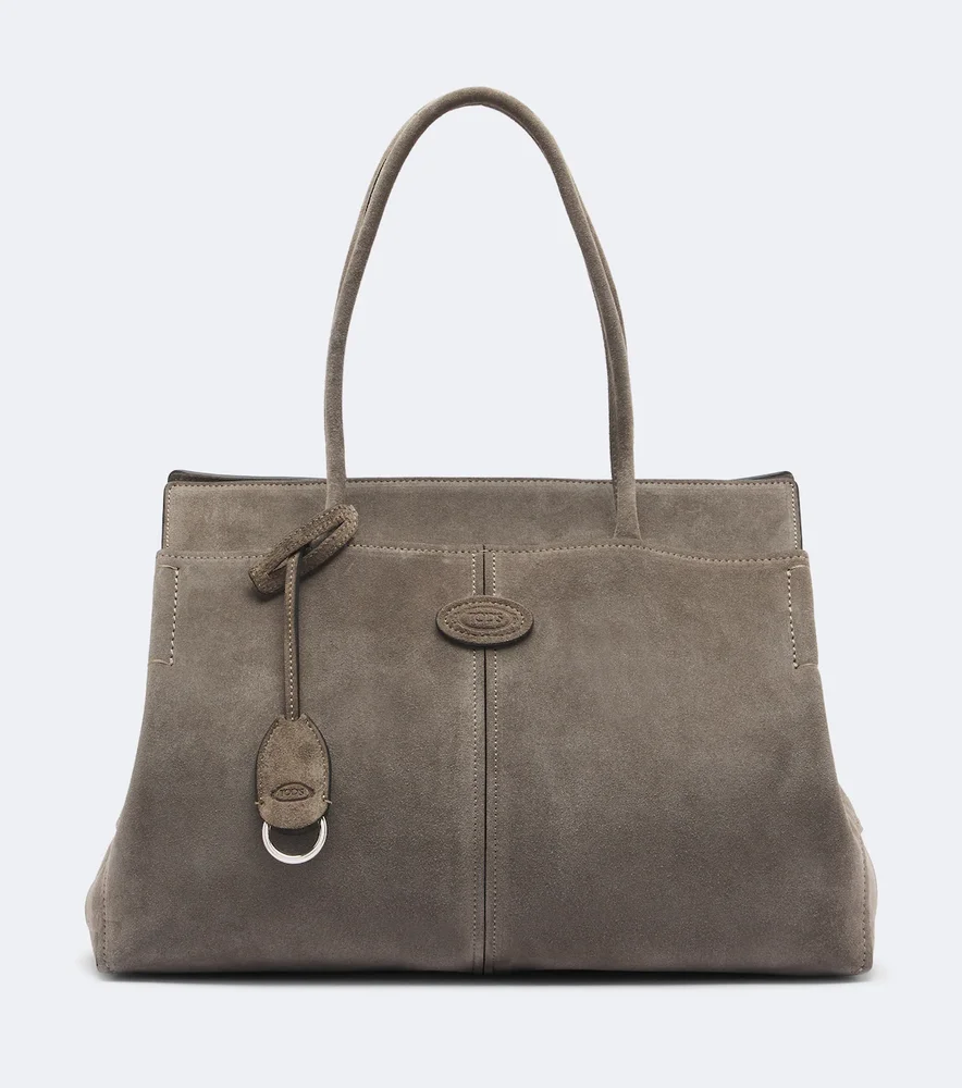 Suede tote bag