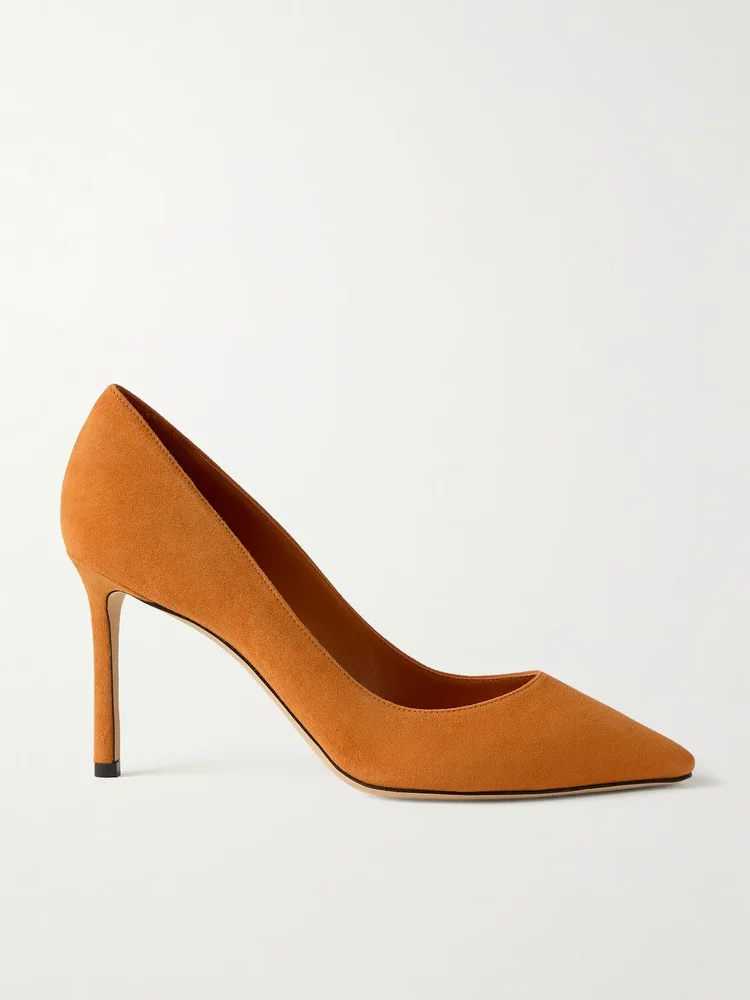 romy 85 suede pumps