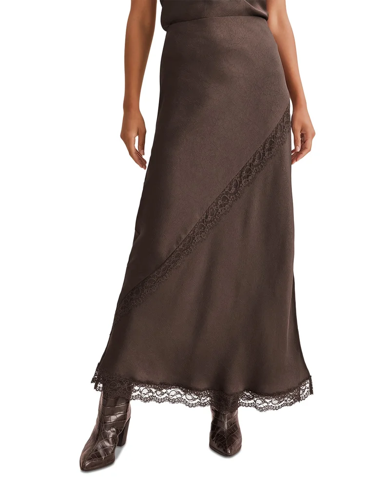 Penelope Lace Maxi Slip Skirt