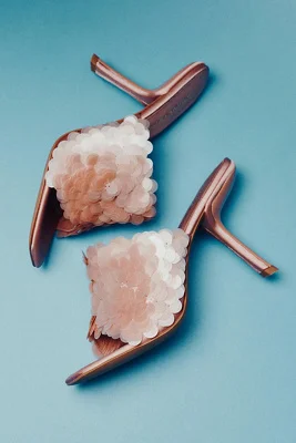 Bailar Open Toe Slip On Heels
