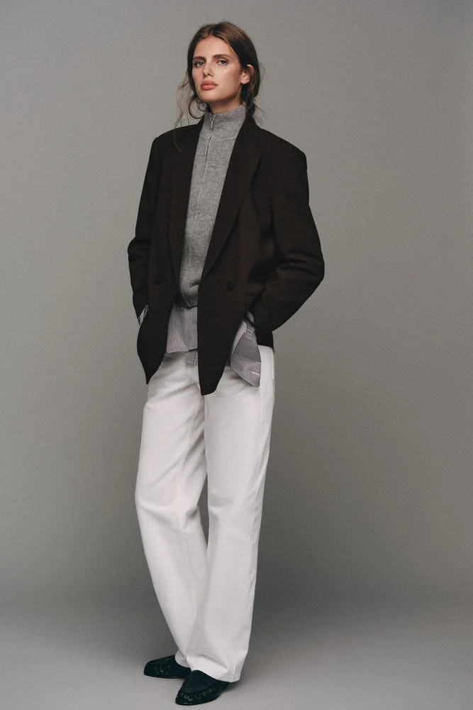 Oversized Double-Breasted Blazer