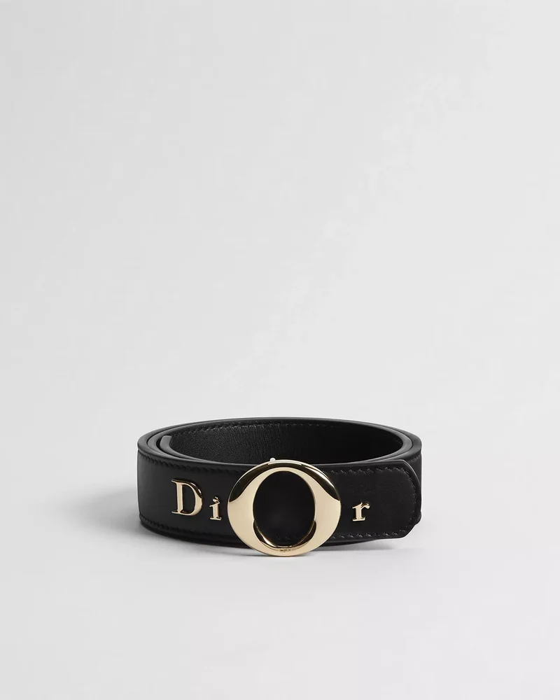 My Dior Belt Black Smooth Calfskin, 30 MM