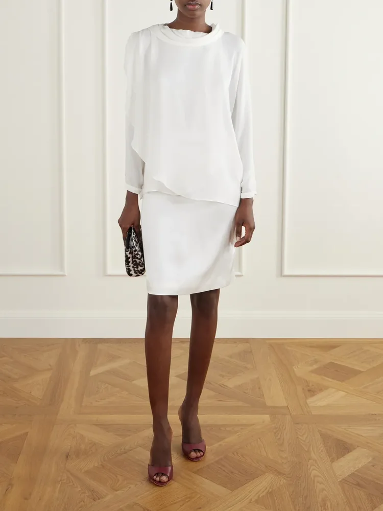 Una Luz silk-georgette blouse