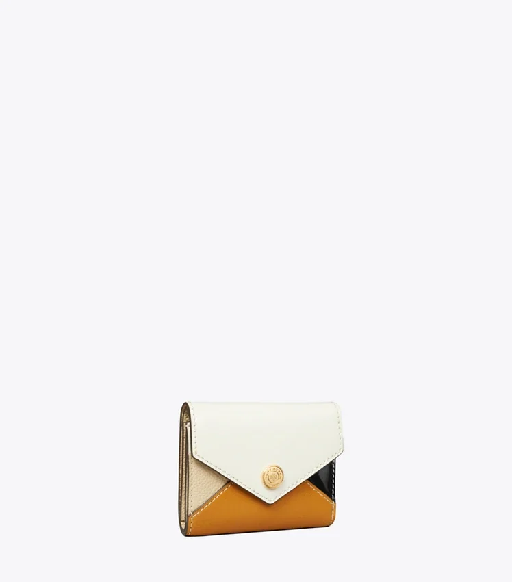 Small Colorblock Envelope Wallet (Blanc Multi)