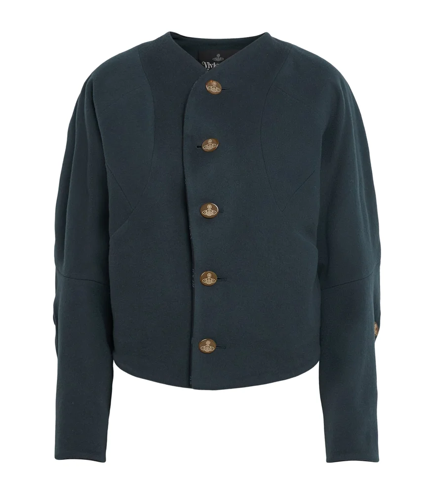 Wool-Cashmere Rounded Jacket