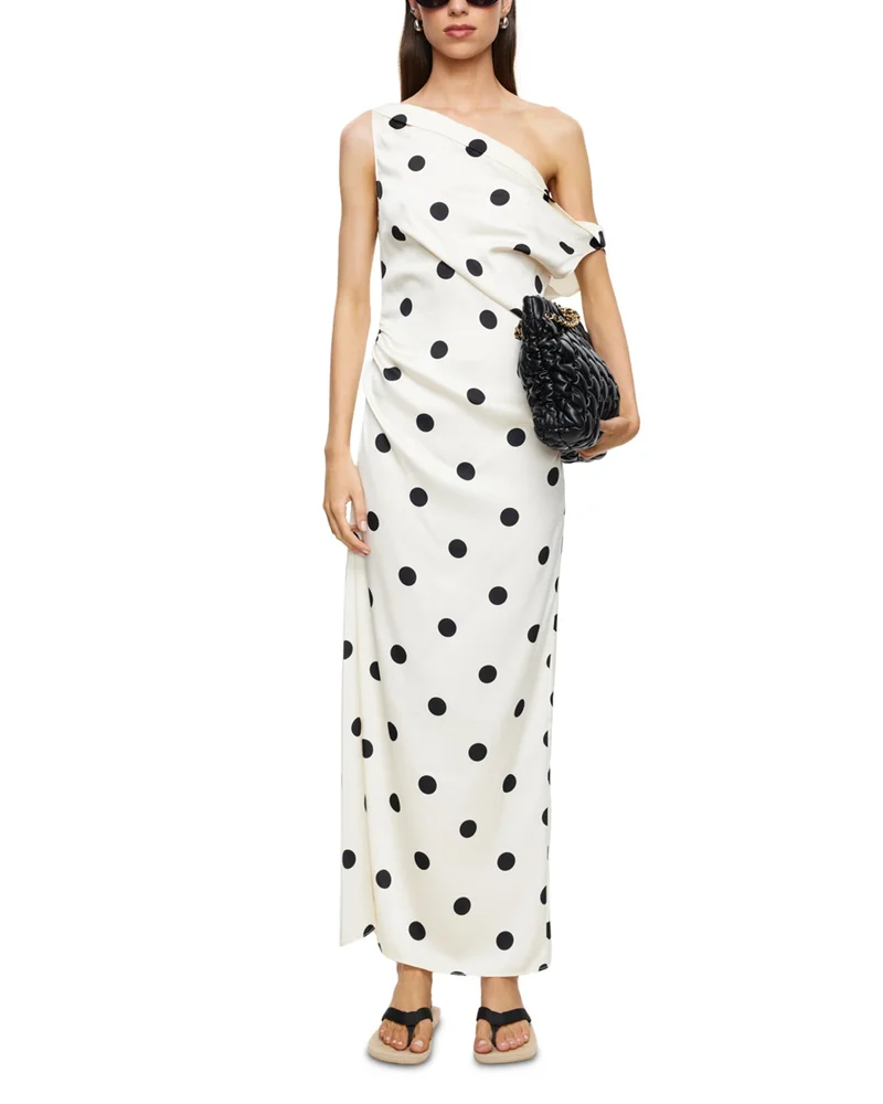 Sweetheart Polka Dot Maxi Dress