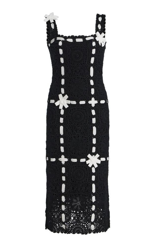 Hand-Crocheted Midi Dress